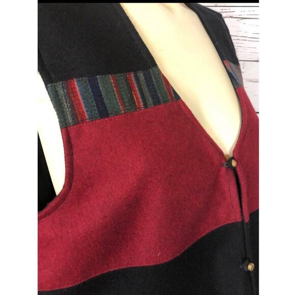 VINTAGE Handmade 100% Wool Made In Napal Vest - Picture 15 of 16
